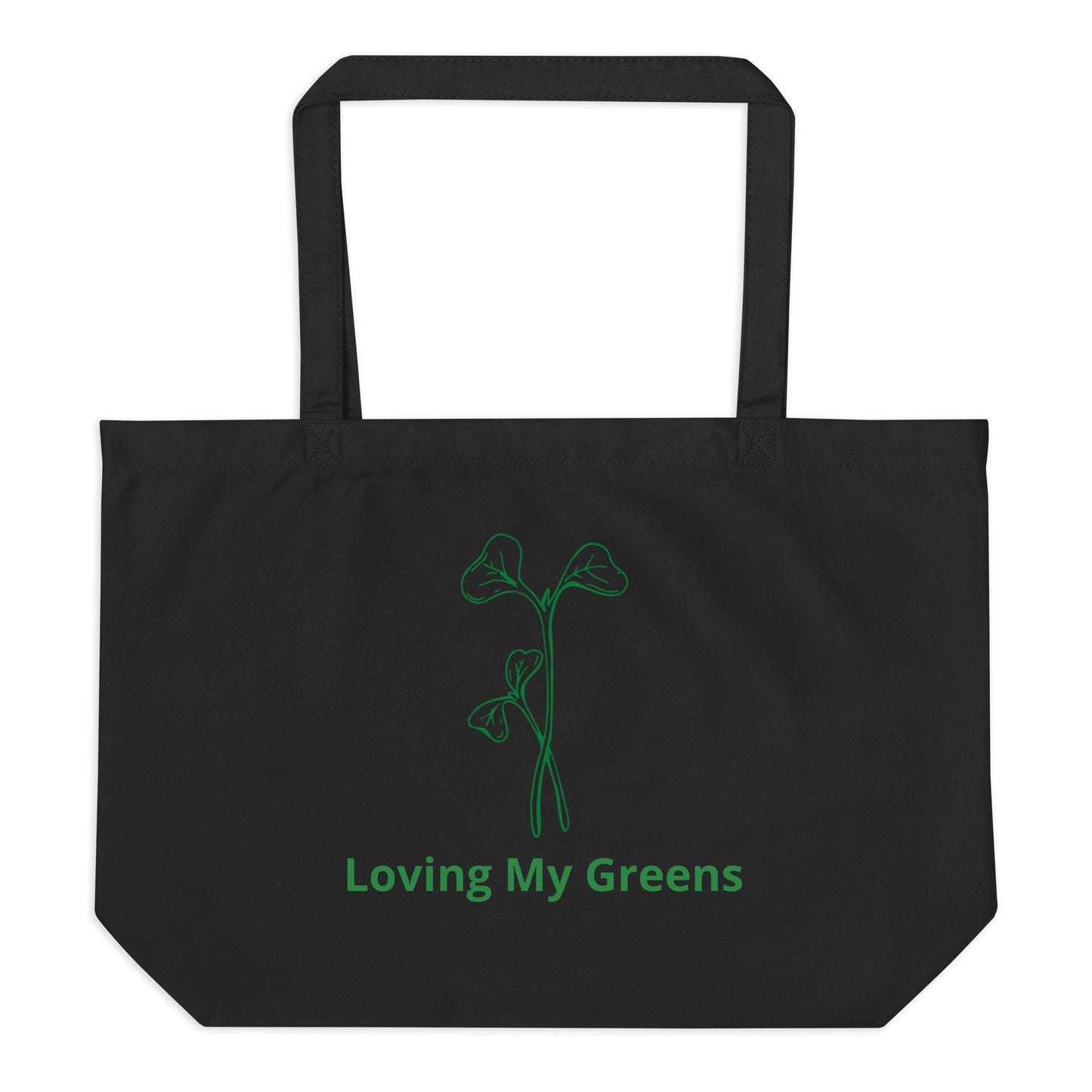 Large Eco Tote Bag - Loving My Greens