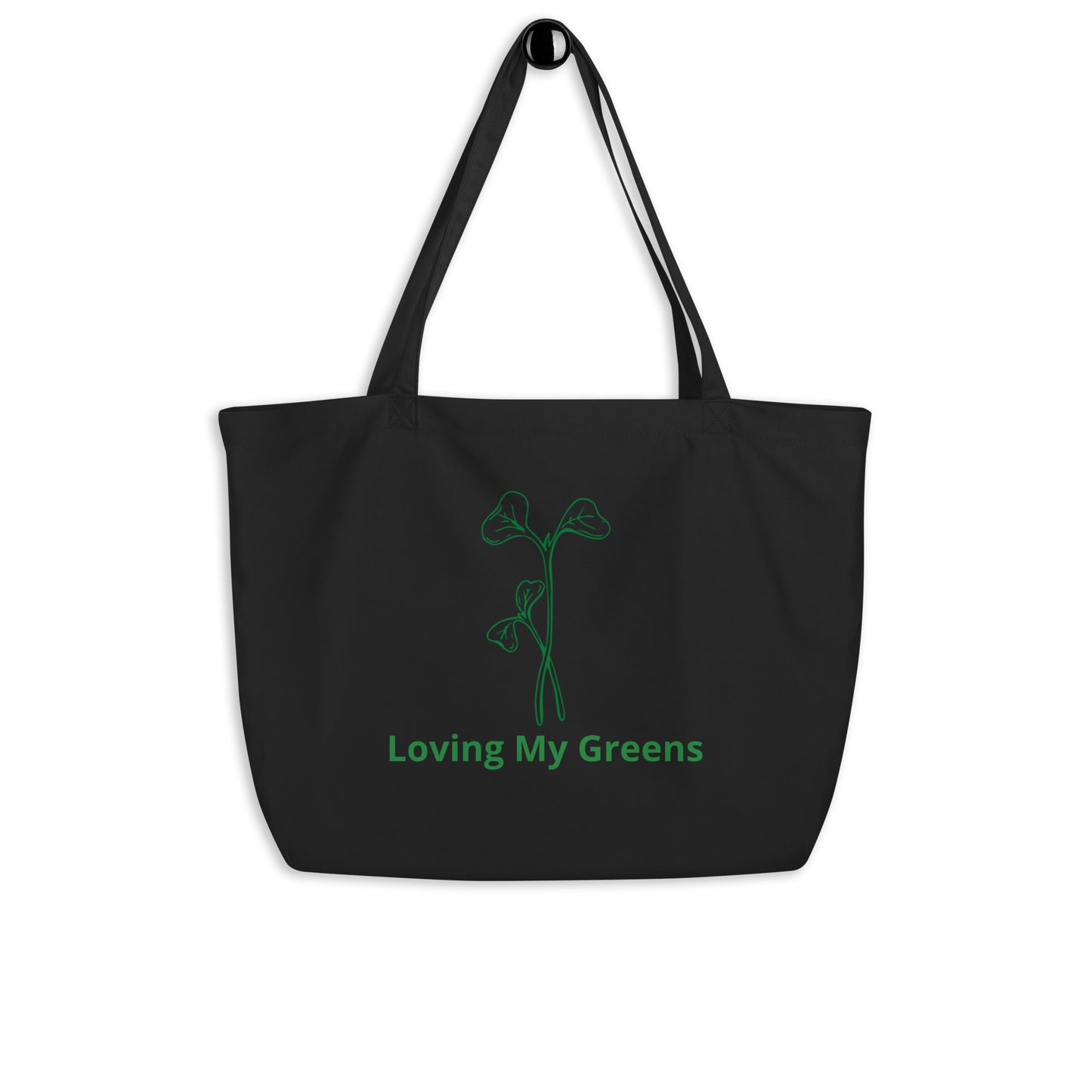 Large Eco Tote Bag - Loving My Greens