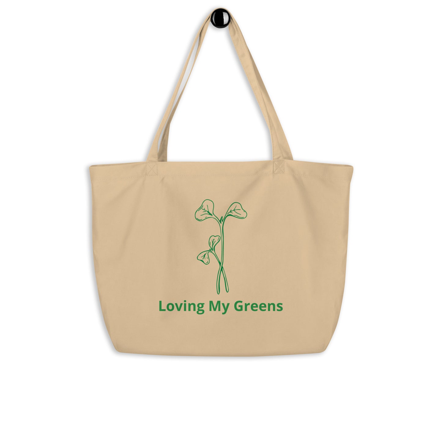 Large Eco Tote Bag - Loving My Greens