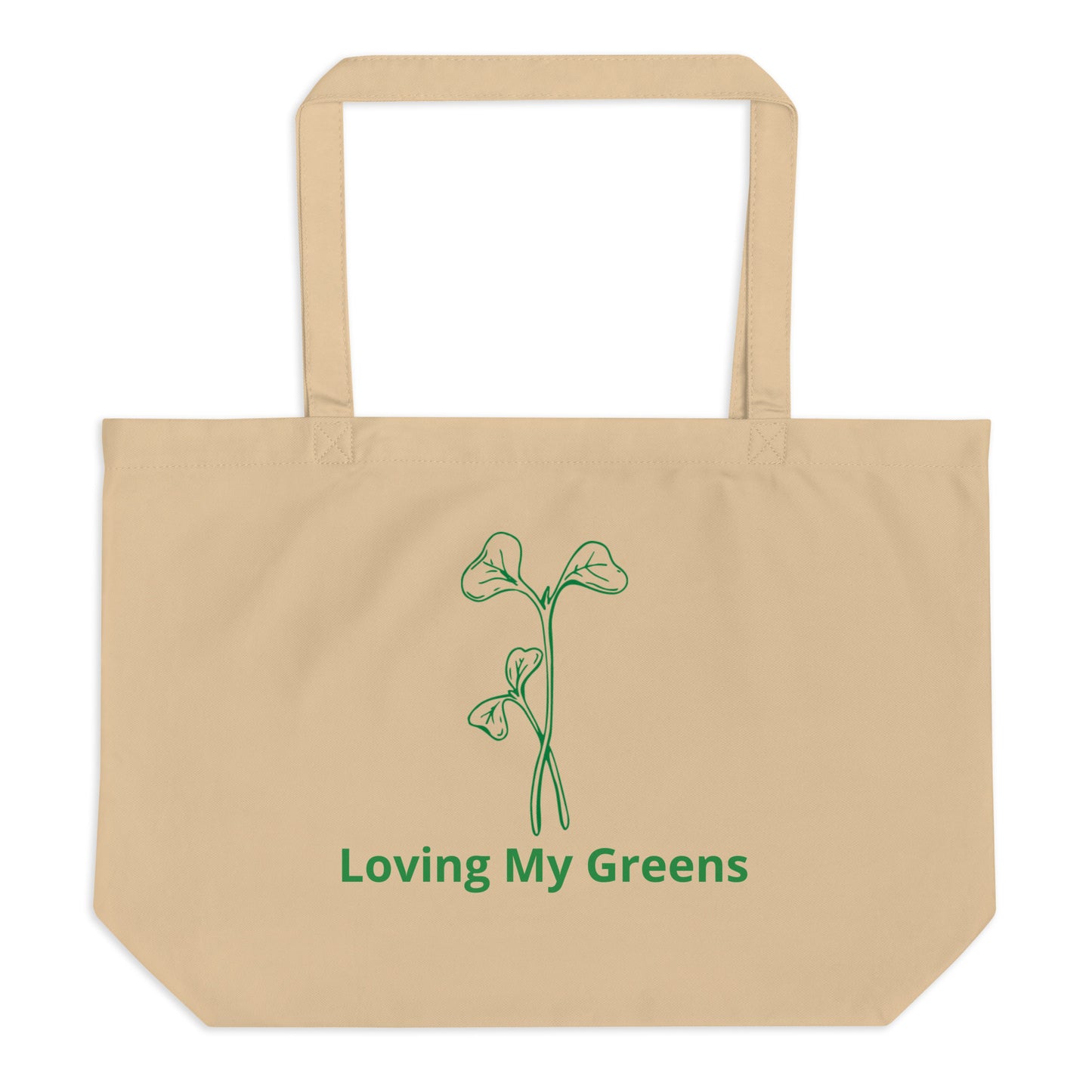 Large Eco Tote Bag - Loving My Greens